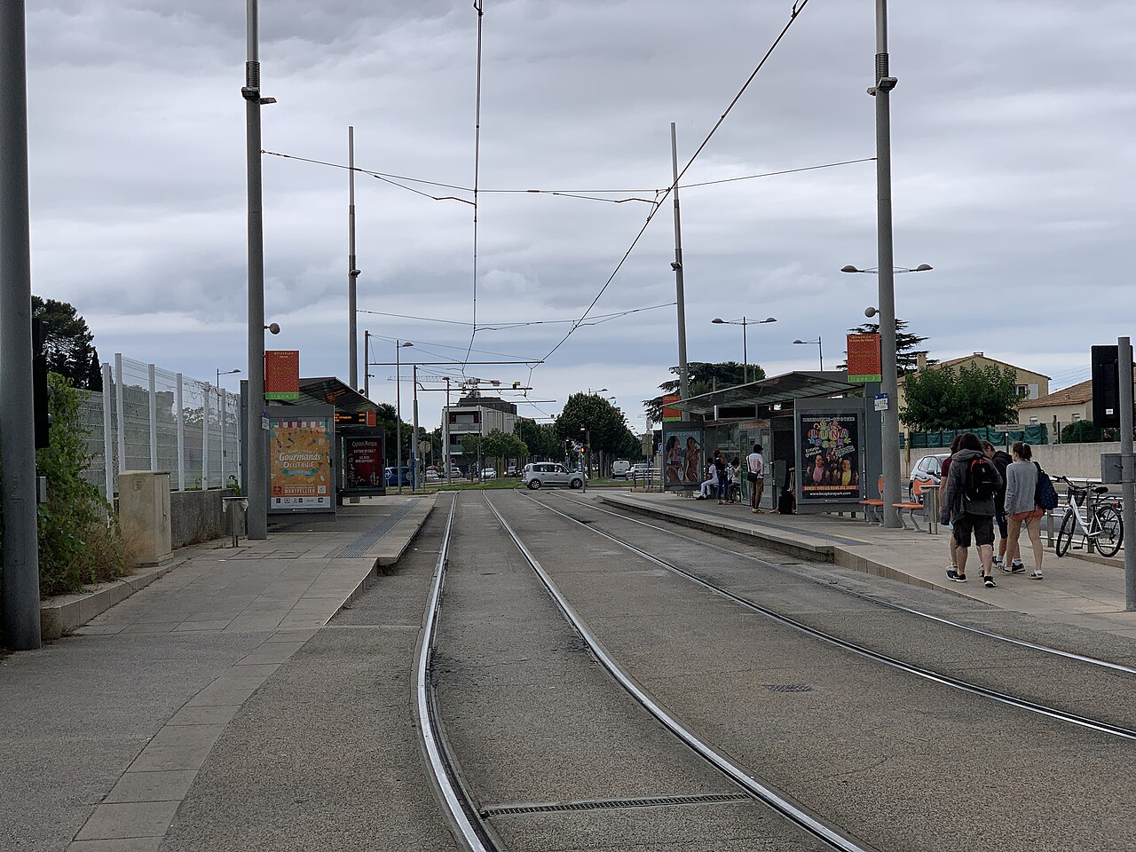 Station de tramway Notre-Dame de Sablassou sur la ligne 2 à Castelnau-le-Lez